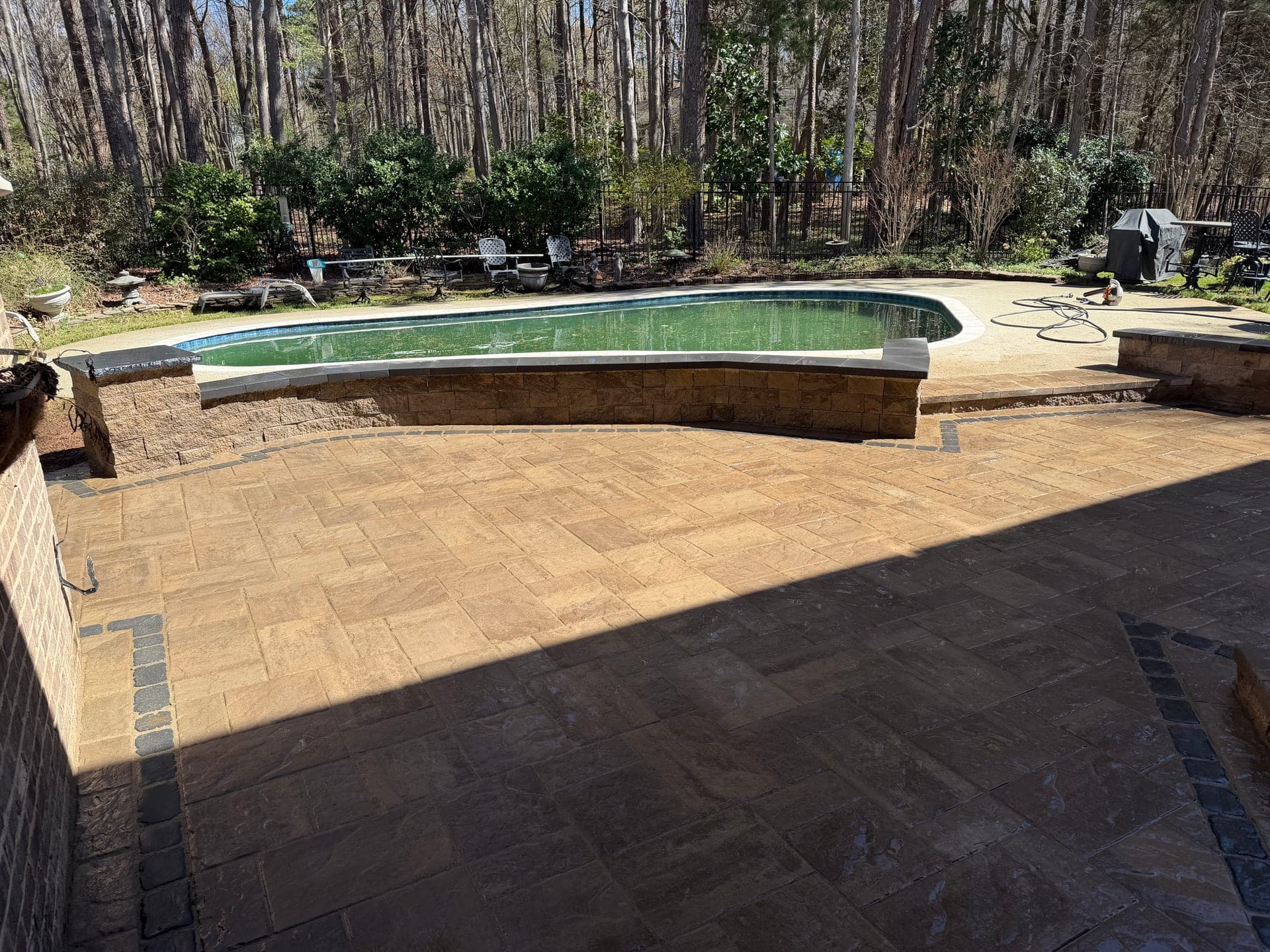 Custom patio by Compass Contracting