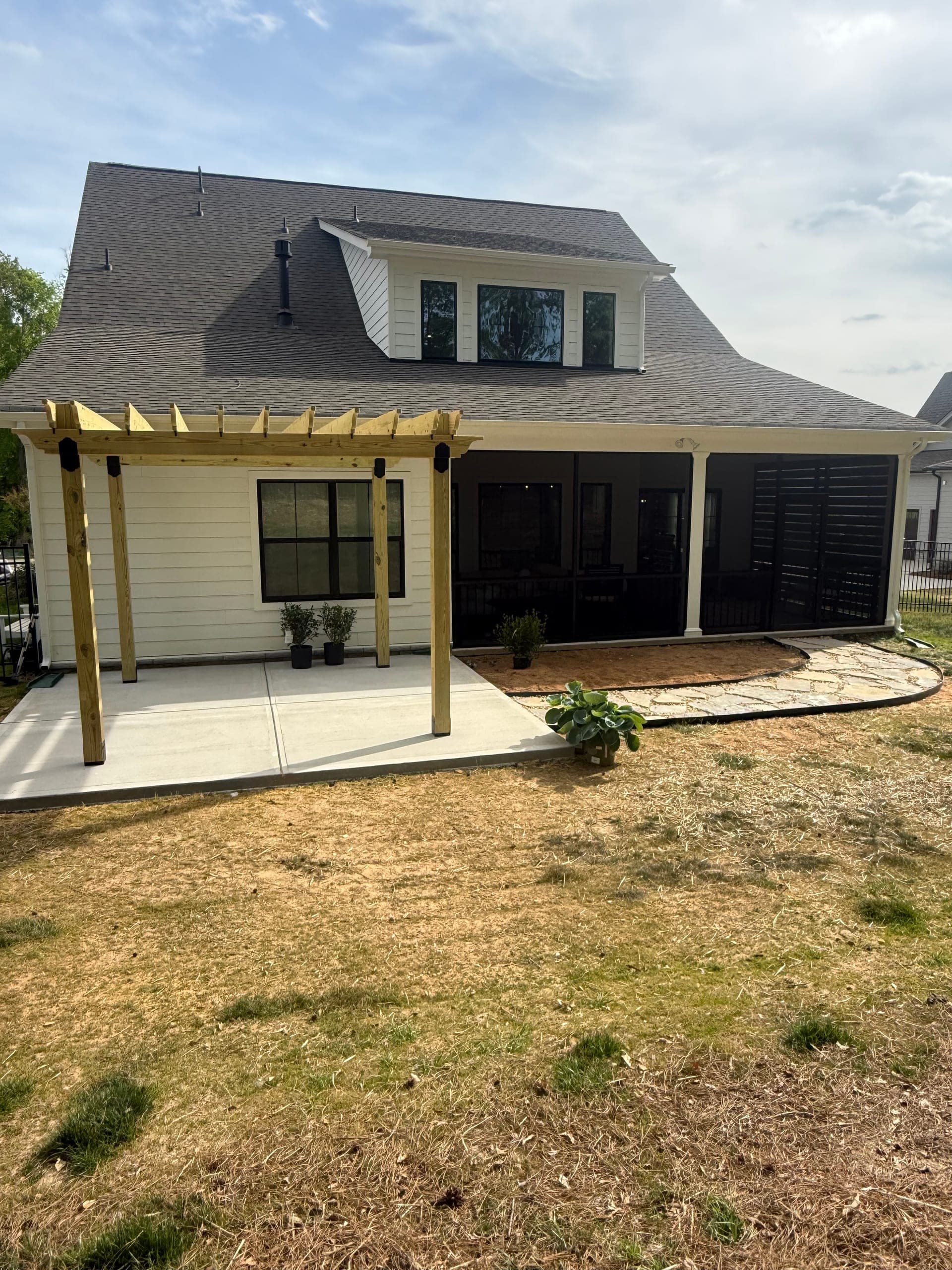 Custom pergola by Compass Contracting